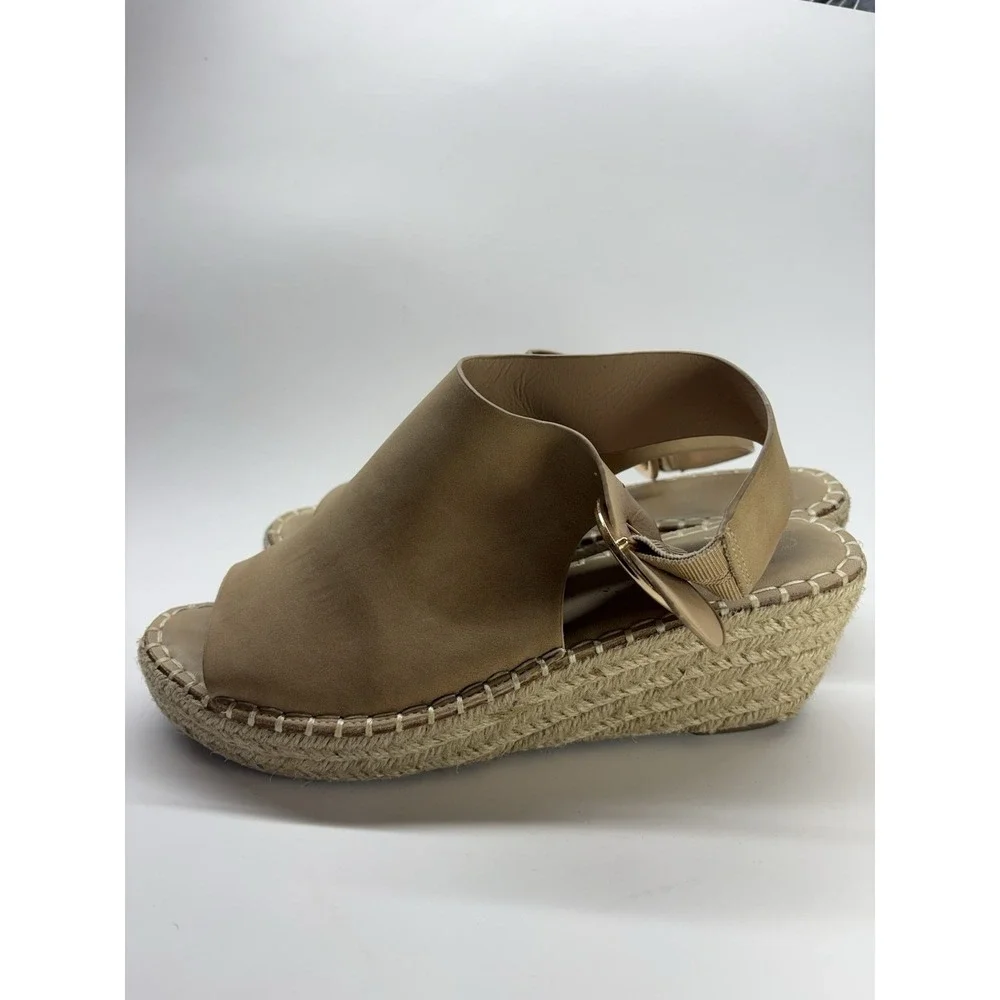Catherine Malandrino Cirkly Espadrille Wedge Sandals‎ Tan Women's 9 Ankle Strap